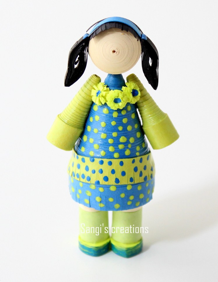 How to make a simple quilling doll