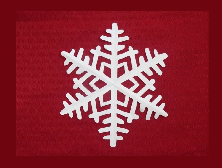 How to make an easy paper snowflake
