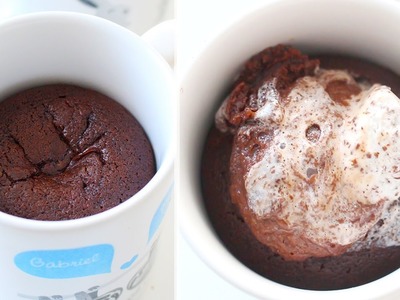 How to Make Chocolate Lava Cakes IN A MUG!!