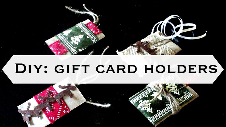 How to make gift card holders: Trash to Treasure