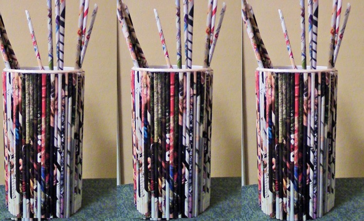 How to Make Paper Tubes from Grocery Flyers or Newspapers