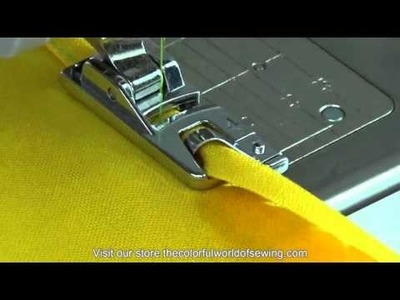How To Sew Rolled Hems with the Narrow Hemmer Foot