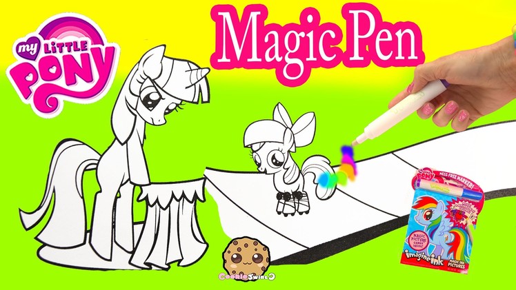 My Little Pony Imagine Ink Rainbow Color Pen Art Book with Surprise Pictures Cookieswirlc Video