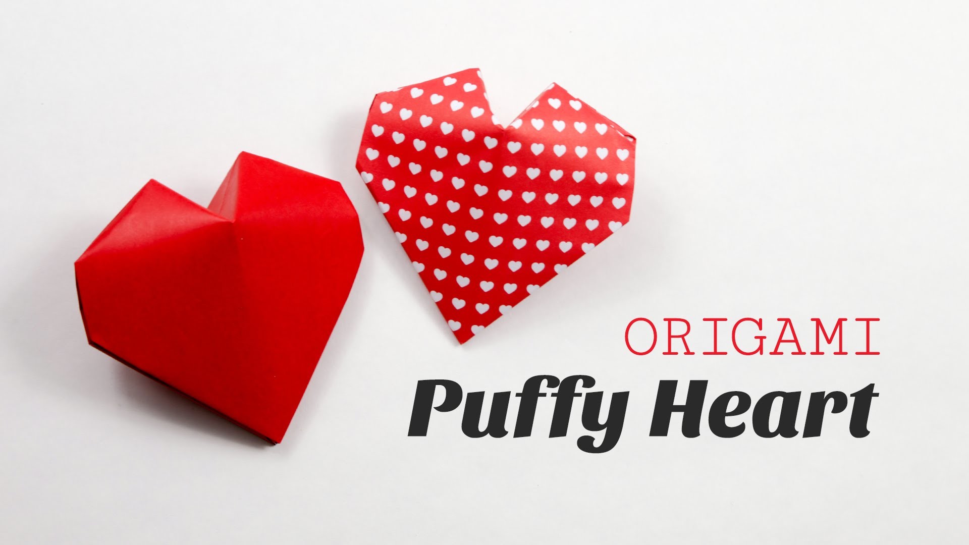 Origami Puffy Heart Instructions 3D Paper Heart