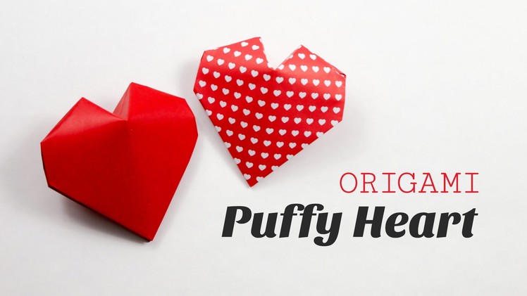 Origami Puffy Heart Instructions - 3D Paper Heart