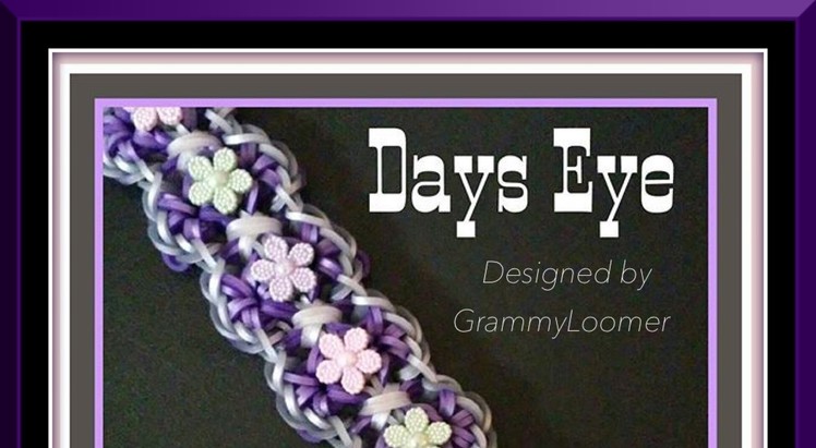 Rainbow Loom Band Days Eye Bracelet Tutorial.How To