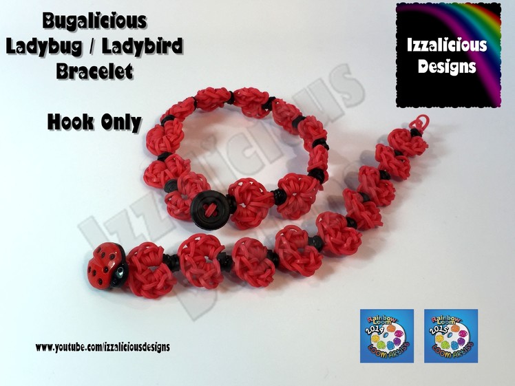 Rainbow Loom Ladybug Bracelet - Bugalicious -  Rainbow Loom Ladybird Bracelet | Necklace | Headband