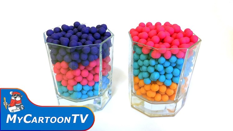 Surprise Rainbow Play-Doh Dippin Dots Fun - Minions & Kung Fu Panda Toys