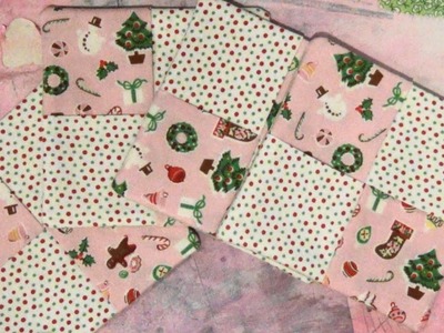 12 Gifts of Christmas: Gift 3 - "Fun Fold Fabric Coasters"