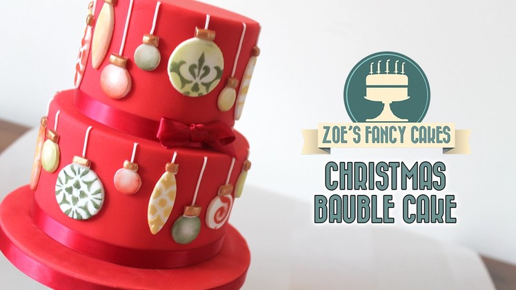 Christmas bauble cake Christmas collaboration
