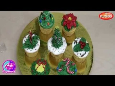 Christmas Cupcakes with Buttercream