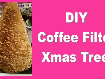 Easy Peasy Coffee Filter Holiday Tree! Stunning Decoration for Christmas!