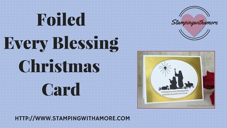 Foiled Every Blessing Christmas Card