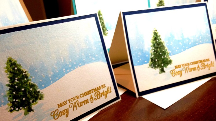 Handmade Watercolour Christmas Cards!