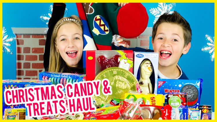 HUGE GIGANTIC CHRISTMAS CANDY HAUL IN A GIANT STOCKING! TREATS,  CHOCOLATE, GUMMY CANDY PLP TV