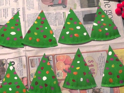 Kids Craft - Christmas Tree Garland