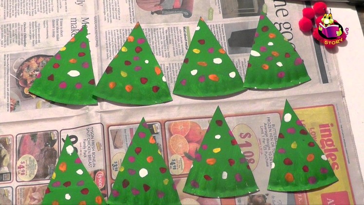 Kids Craft - Christmas Tree Garland