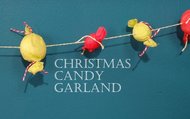 Make a Candy Ornament Garland for Christmas