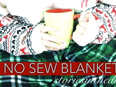 NO SEW CHRISTMAS BLANKET (#CRAFTMAS DAY 1) | storiesinthedust