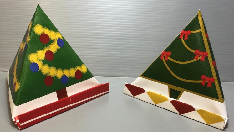 Origami Christmas Tree Pyramid Case Print Your Own