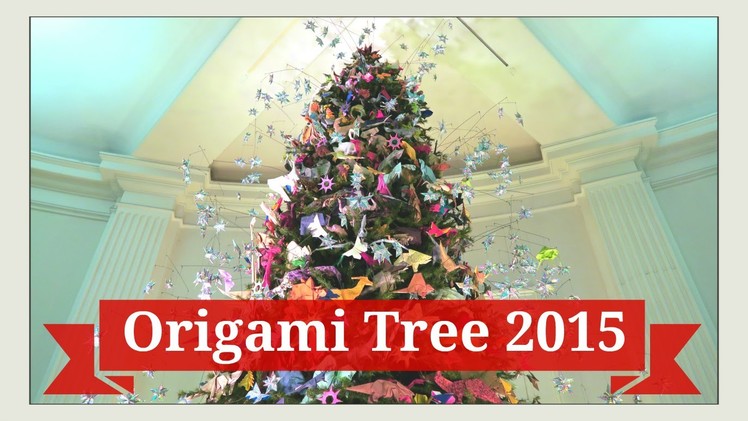 Origami Tree - Origami Christmas Tree - Museum of Natural History - Holiday New York City NYC 2015