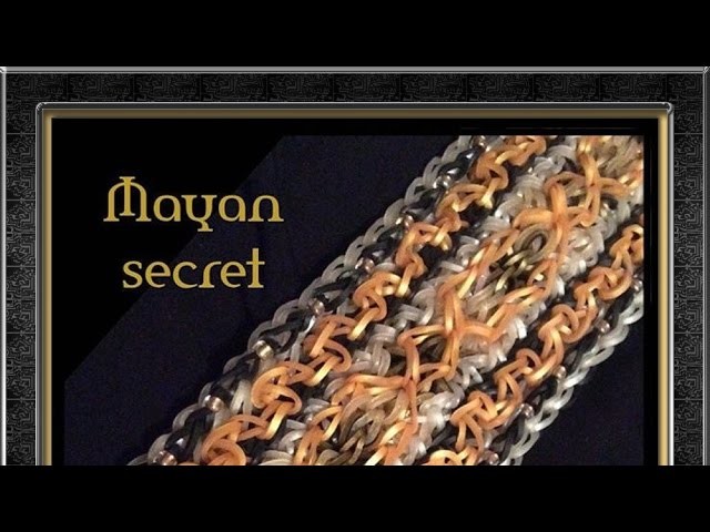 Rainbow Loom Band Mayan Secret Bracelet Tutorial.How To
