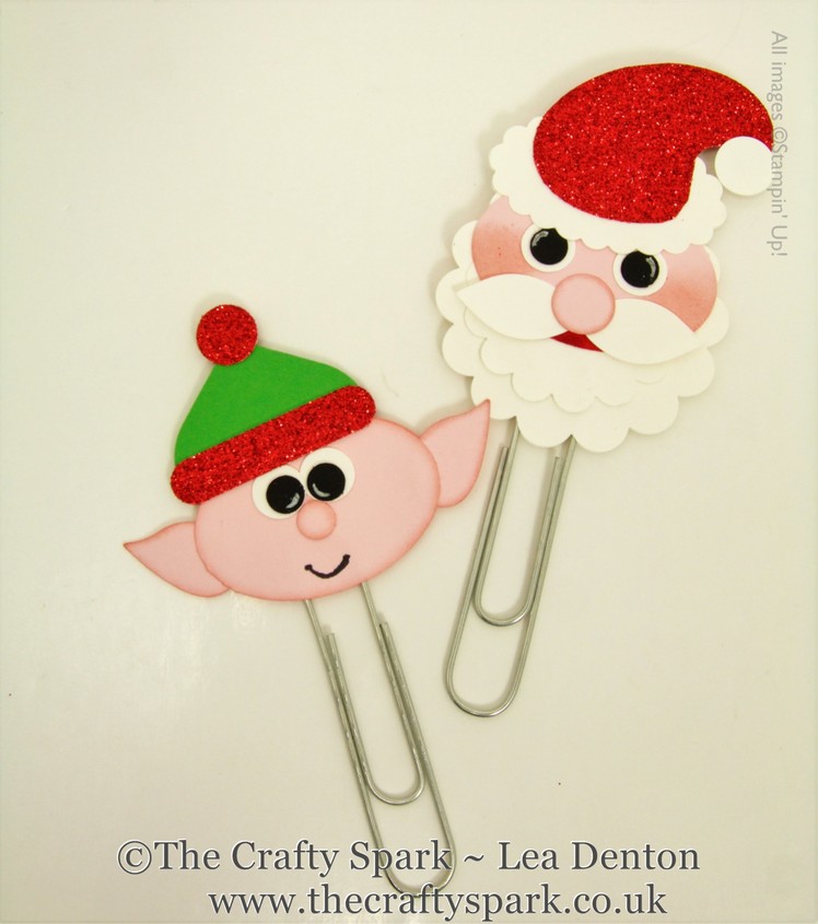 Santa & Elf Giant Paperclips - Christmas Eve Box Stampin' Up! UK