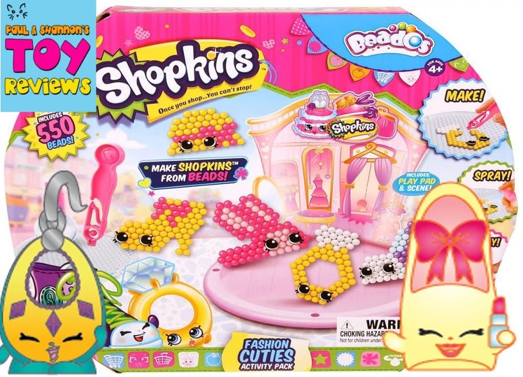 Shopkins Beados Prommy Ruby Earring Craft | Fashion Cuties Set Review | PSToyReviews