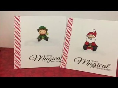 Simple One Layer Christmas Cards for School.Nursery