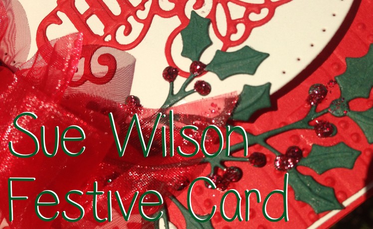 Sue Wilson Festive Christmas Tree Card