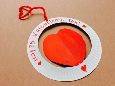 Valentine's Day craft: How to make a paper plate Valentine