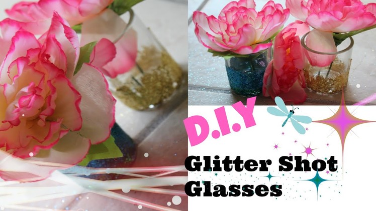 D.I.Y Glitter Shot Glasses
