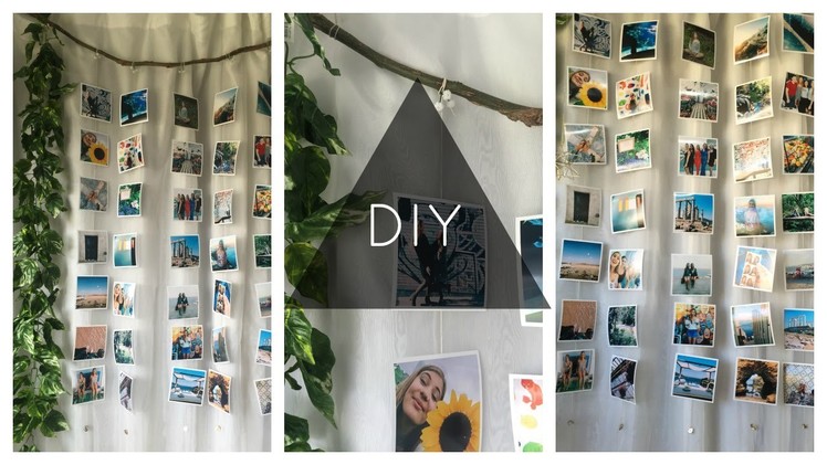 DIY Hanging Photo Wall