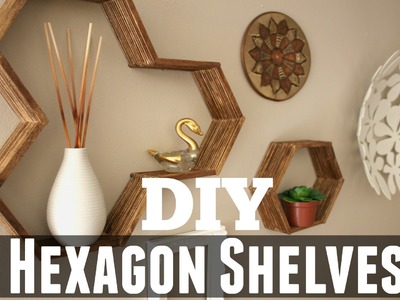 DIY Honeycomb Hexagon Shelves