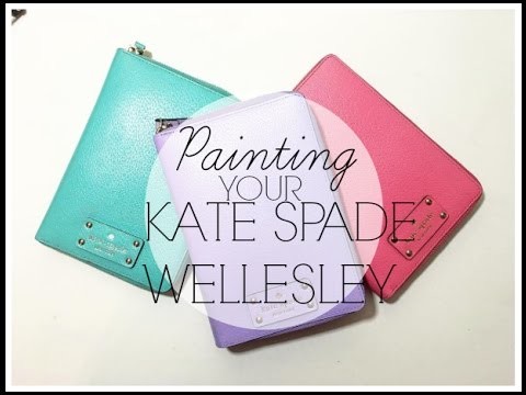 DIY | HOW TO | PAINT LEATHER | KATE SPADE WELLESLEY | PLANNER