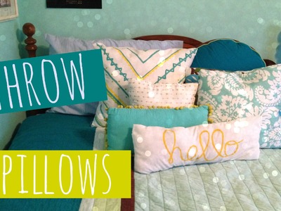 DIY No-Sew Throw Pillows