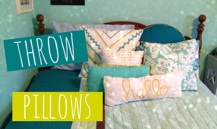 DIY No-Sew Throw Pillows