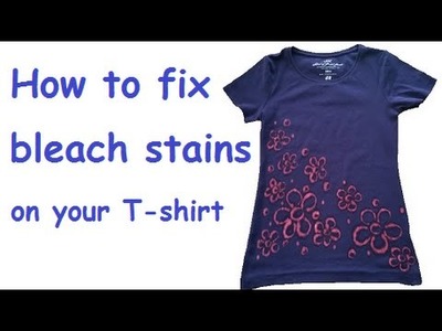 How to make patterned bleach stains