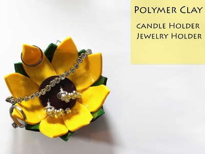 Polymer Clay tutorial Jewelry holder. candle holder