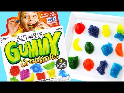 Sweet and Sour Gummies Maker!  DIY Easy Gummy Candy Creator