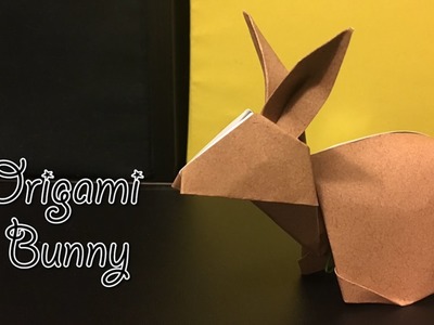 ASMR Craft Origami Bunny | Paper folding (silent, no talking)