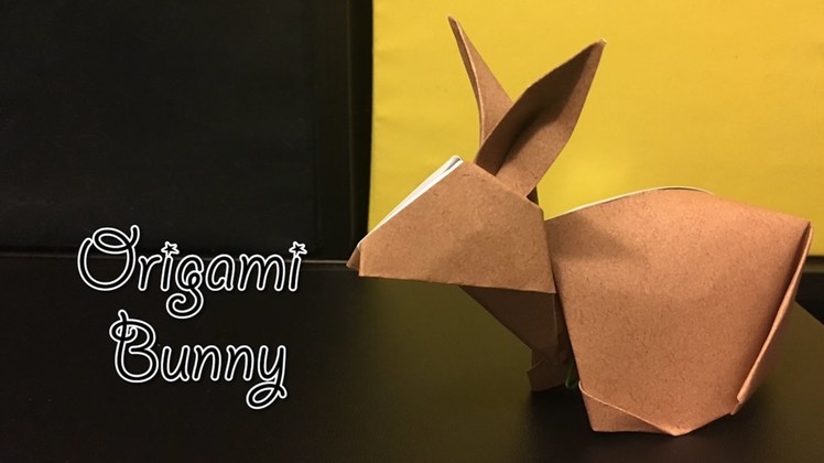 ASMR Craft Origami Bunny | Paper folding (silent, no talking)