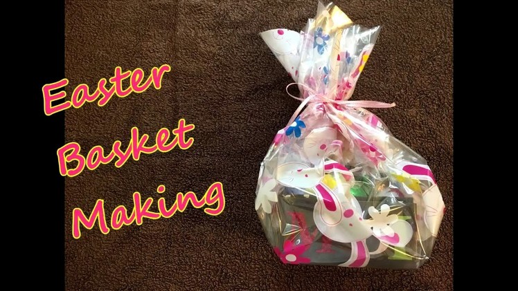 ASMR Easter Basket craft | Cutting, folding paper, crinkling (silent no talking close-up)