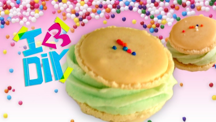 Birthday Cake Macarons with SweetEmelyne | I ♥ DIY