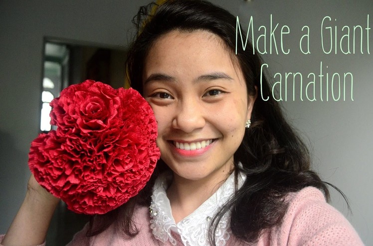 Carnation Paper Flower Tutorial -Easy DIY  with Thao Ki