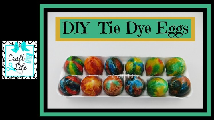 Craft Life ~ Jacy and Kacy DIY ~ Tie Dye Easter Egg Tutorial