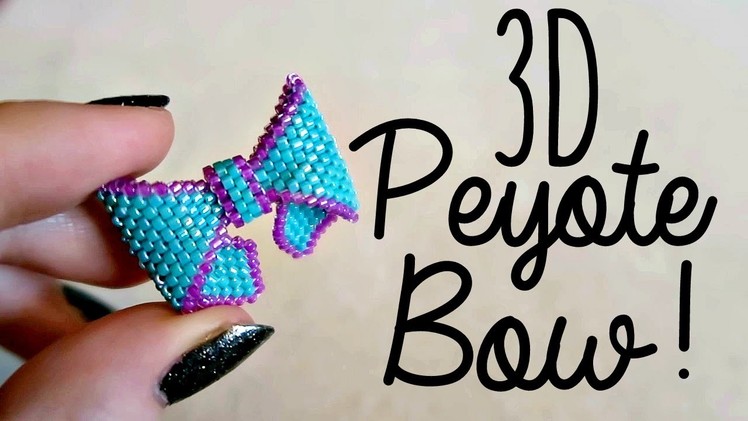DIY 3D Beaded Bow How To!. Bead Weaving. ¦ The Corner of Craft
