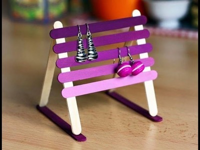 DIY - Craft Shelve Jewelry Cute For Baby Girl Using Popsicle Stick  - Craft For Kid