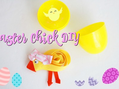 DIY Easter Chick hairbow (TUTORIAL) CRAFT HOW TO