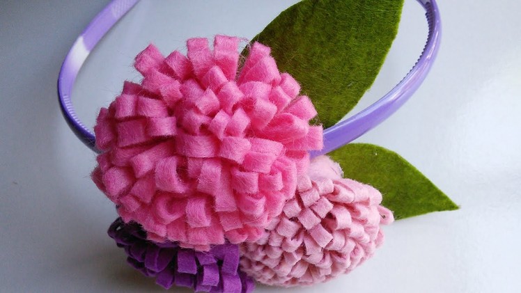 Felt Craft Tutorial | Flower Craft for Headbands | HandiWorks #44